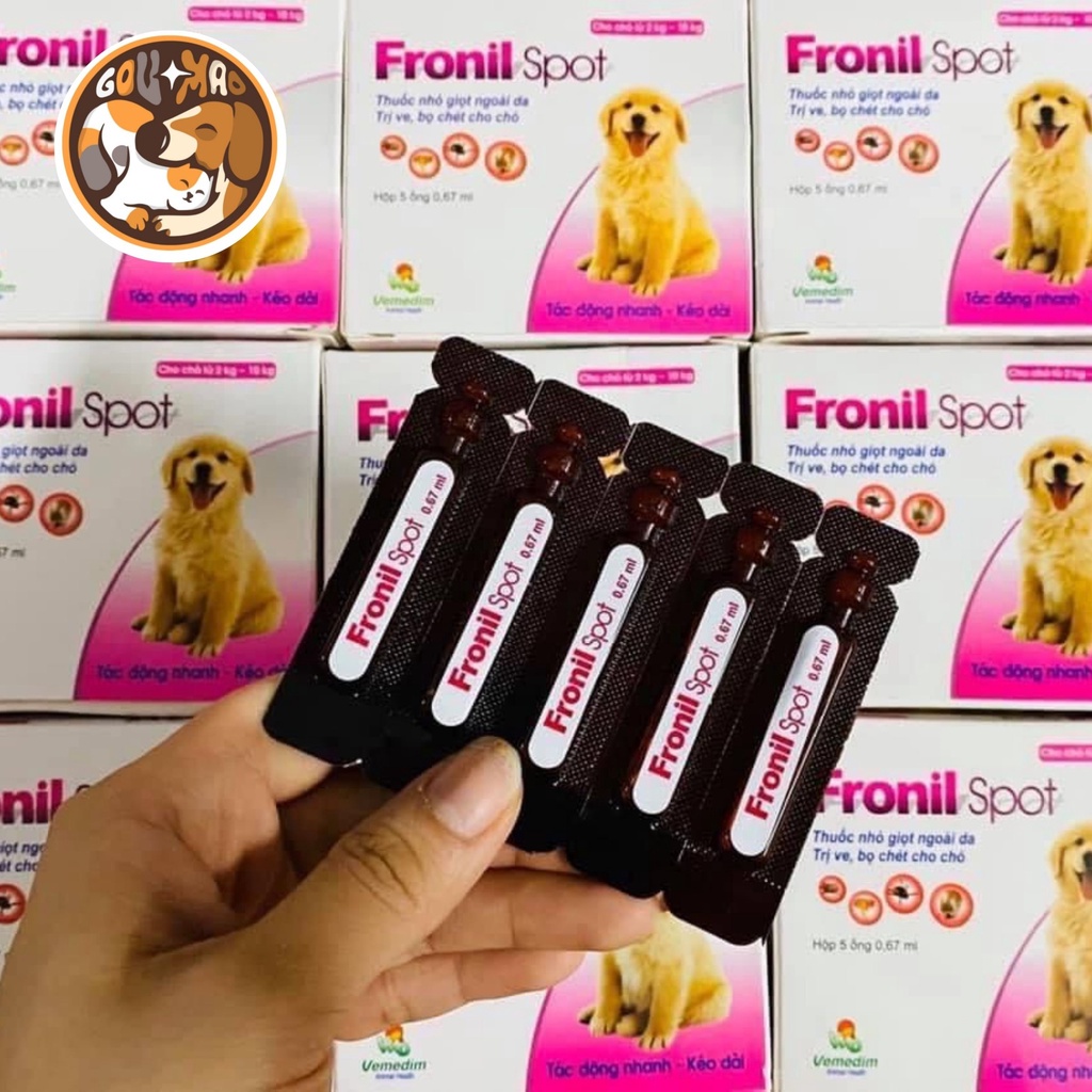 Ống Nhỏ Gáy Fronil Spot Ve Rận Bọ Chét Cho Chó Mèo