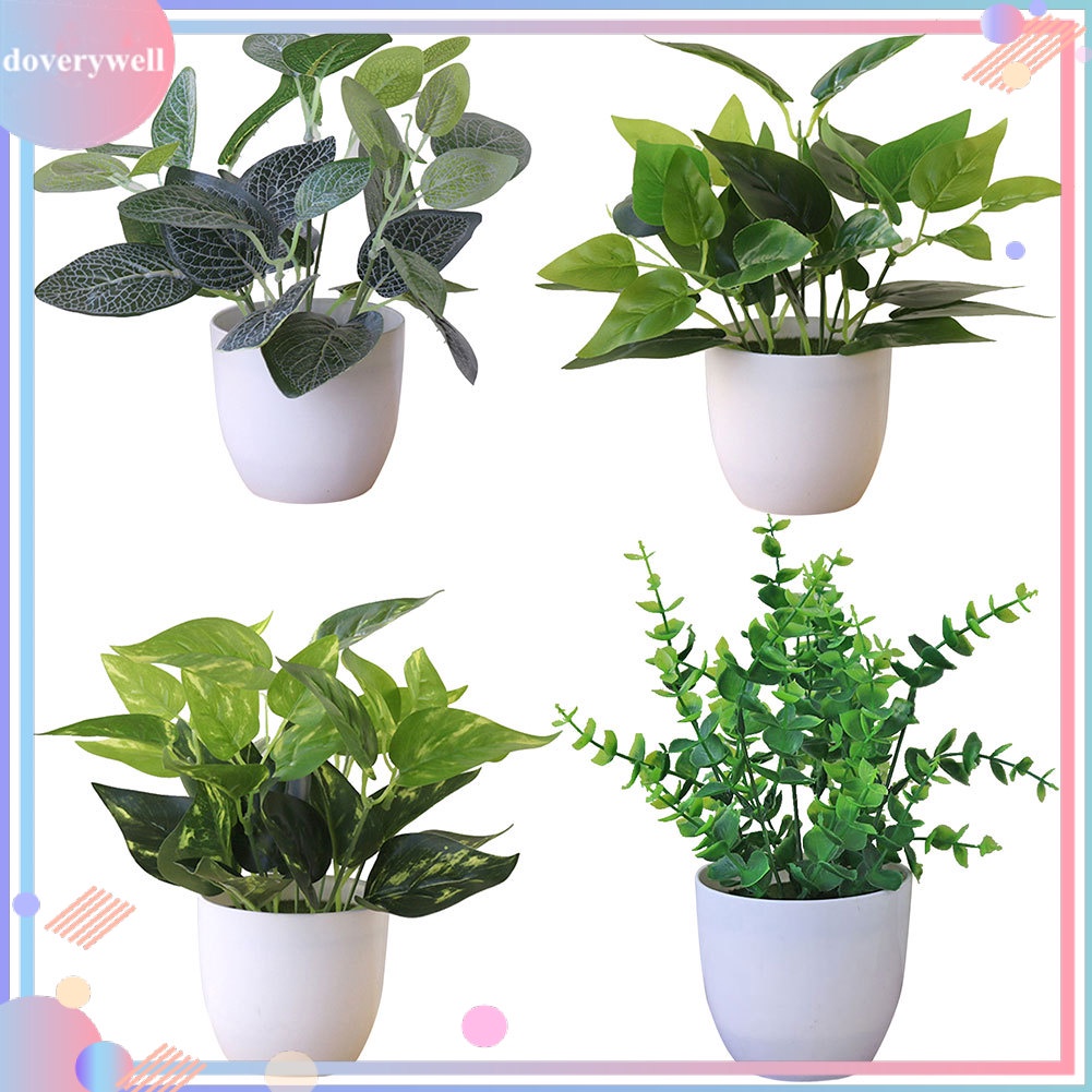 Chậu cây giả thiết kế để bàn trang trí tiệc cưới độc đáo