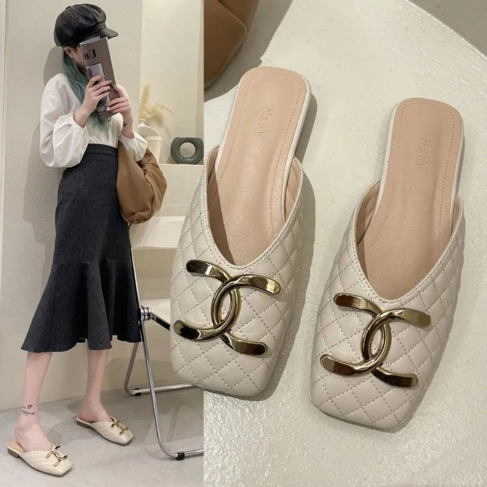 Dép Sandal Đế Mềm Mũi Vuông Thời Trang Dành Cho Nữ