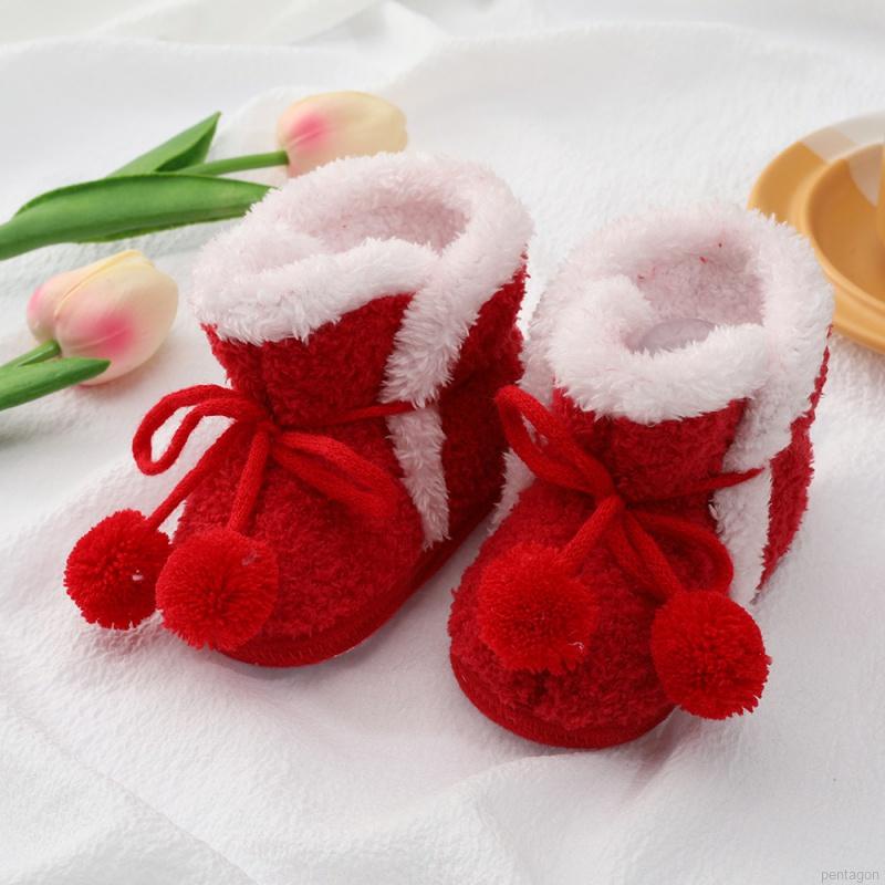 Giày bốt đế mềm giữ ấm mùa đông cho bé