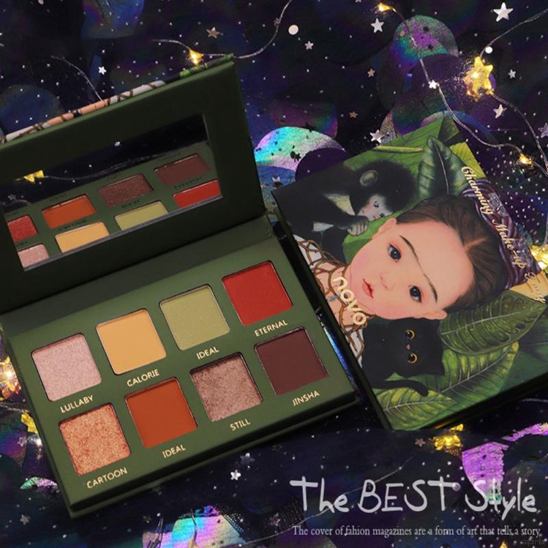 [Hàng mới về] Bảng phấn mắt NOVO 8 màu lì/lung linh chống thước không nhòe lâu trôi | BigBuy360 - bigbuy360.vn