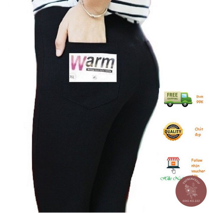 Quần Legging Nữ Warm , Quần Legging Nữ Co dãn 4 Chiều Ôm Dáng Nâng Mông