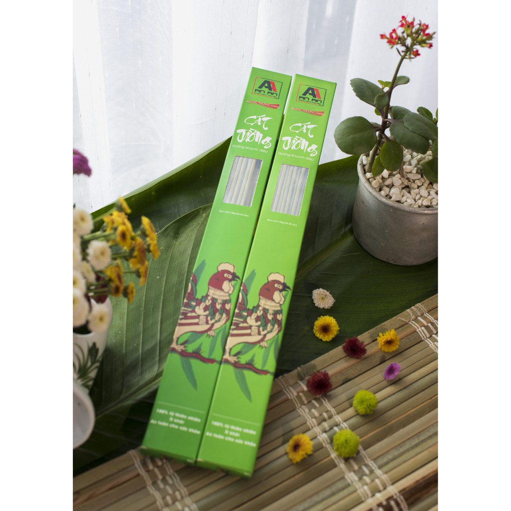 Nhang trầm hương An An cao cấp, nhang hữu cơ dài 38cm an toàn sức khỏe con người