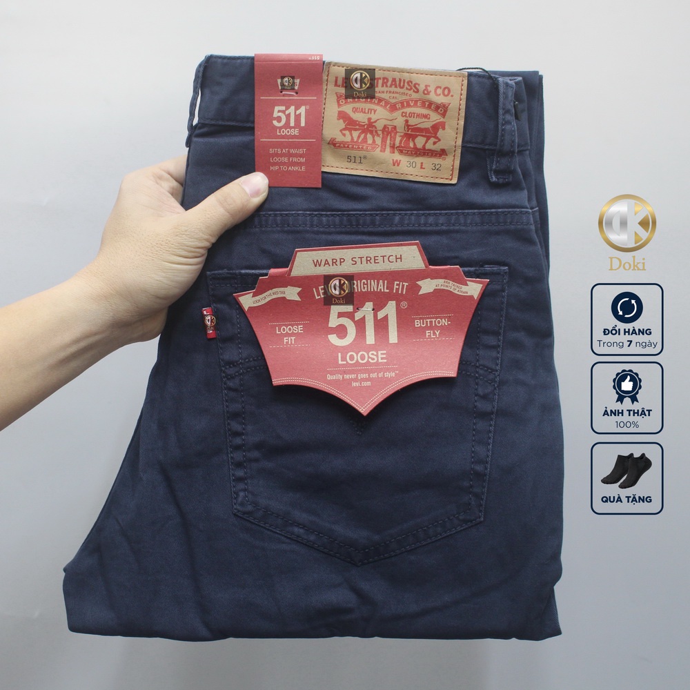 Quần KAKI Nam Slimfit tím than KA-06 Dáng đứng Ôm nhẹ, Chất vải co giãn thoáng mát, Cambodia, Doki