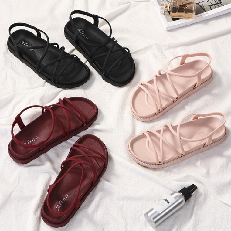 🇪🇬🇧🇶 Giày sandal alina nữ đi mưa đi biển đế bánh mỳ siêu bền V256