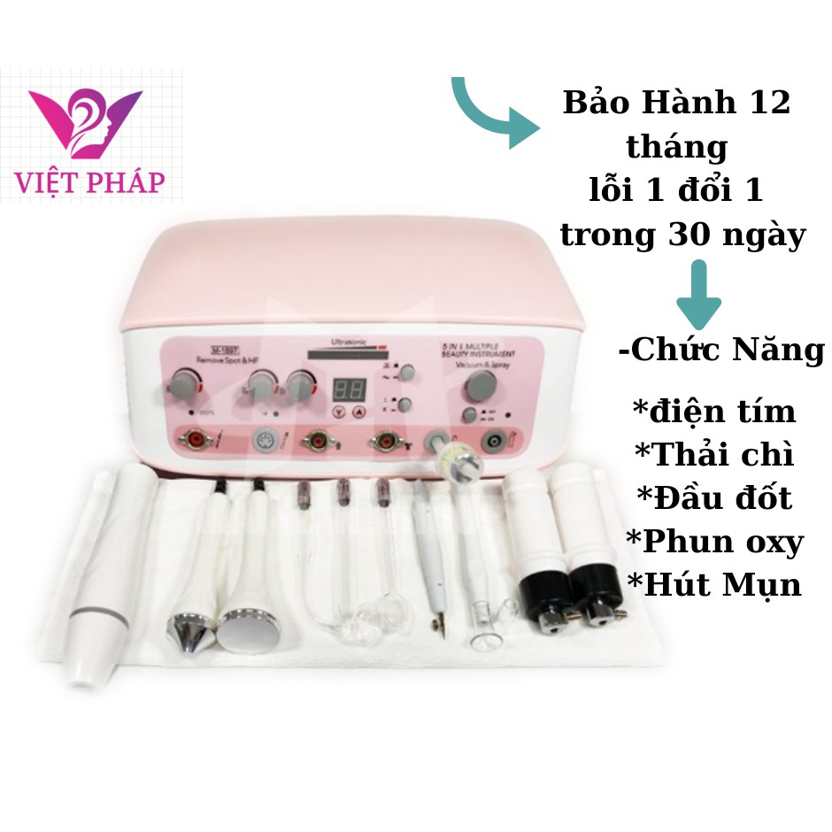 Máy chăm sóc da đa năng 5in1 chuyên dụng cho spa