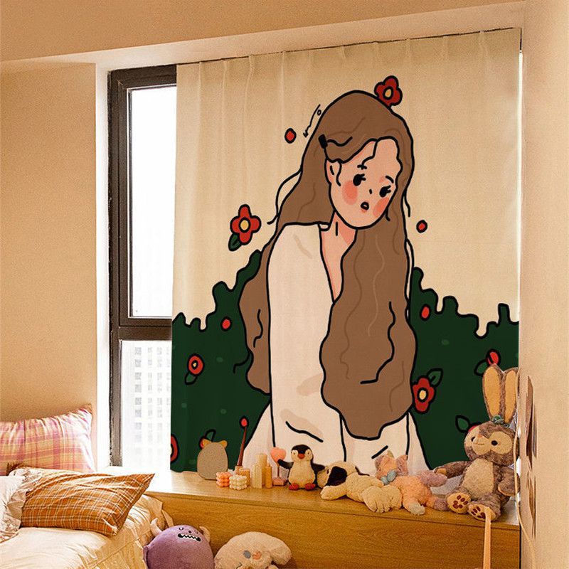 Mẫu rèm cửa dán tường dễ dàng vệ sinh trang trí phòng