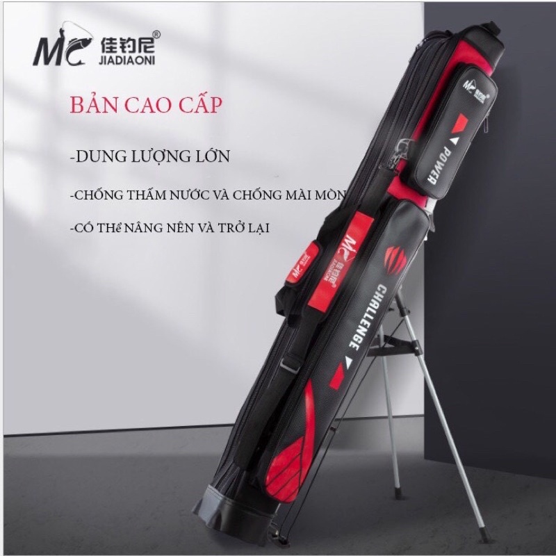 Bao cần 2 ngăn  MC chính hãng màu Đen đỏ sang trọng