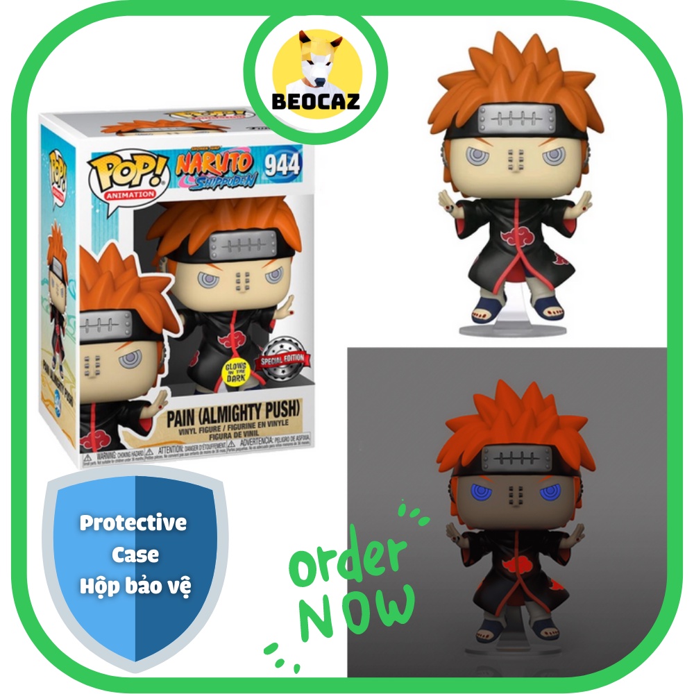 [Full Box Tặng Hộp Bảo Vệ] Mô hình Funko nội địa Trung Pain Nagato thủ lĩnh Akatsuki 02 phiên bản No.934 và No.944