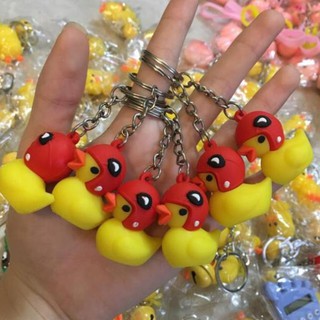 Móc khoá vịt đội mũ