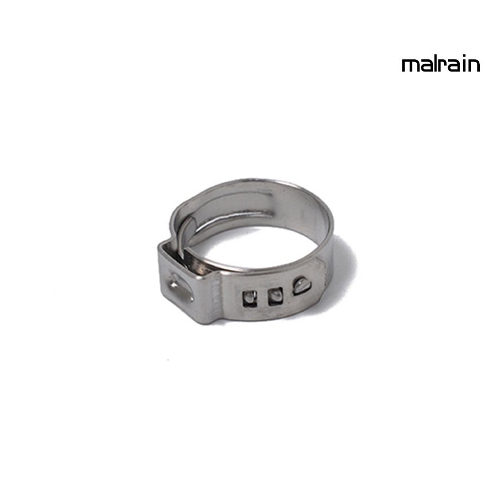 Set 10 Kẹp Ống Nhiên Liệu Hình Chữ O Bằng Thép Không Gỉ