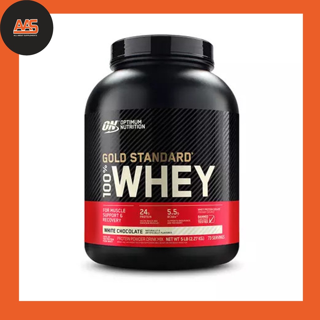 Sữa tăng cơ Optimum Nutrition GOLD STANDARD 100% WHEY 5 Lbs 2.3kg -