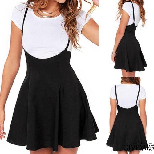 Đầm yếm dáng chữ A thời trang nữ tính