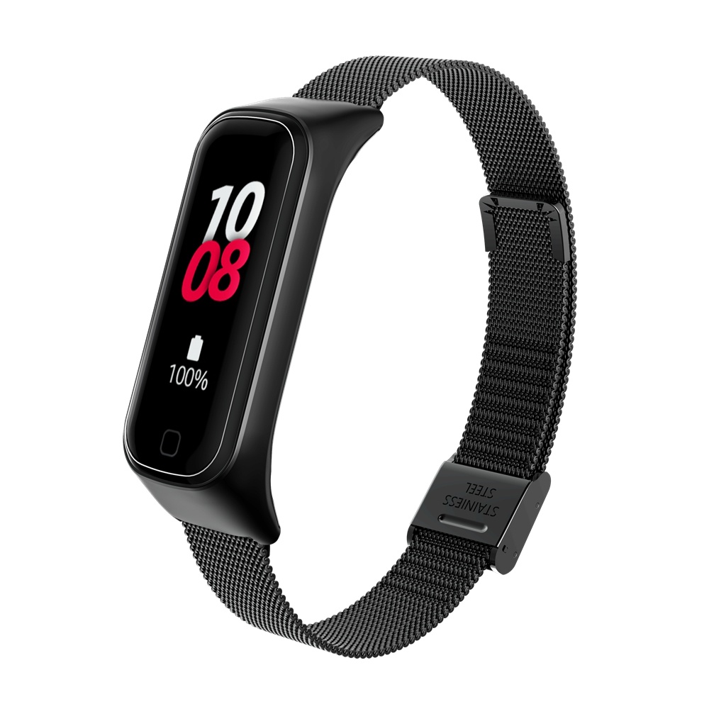 Dây Đeo Inox Cho Đồng Hồ Thông Minh Samsung Galaxy Fit 2 Kèm Khóa Cài Tùy Chỉnh Phù Hợp Với2 R220