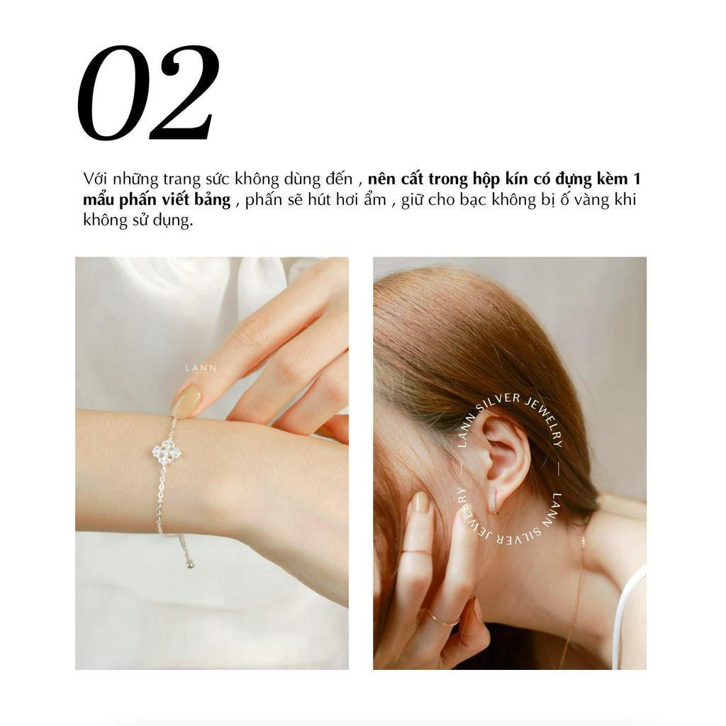 Khuyên tim đá nhỏ E392 LANN