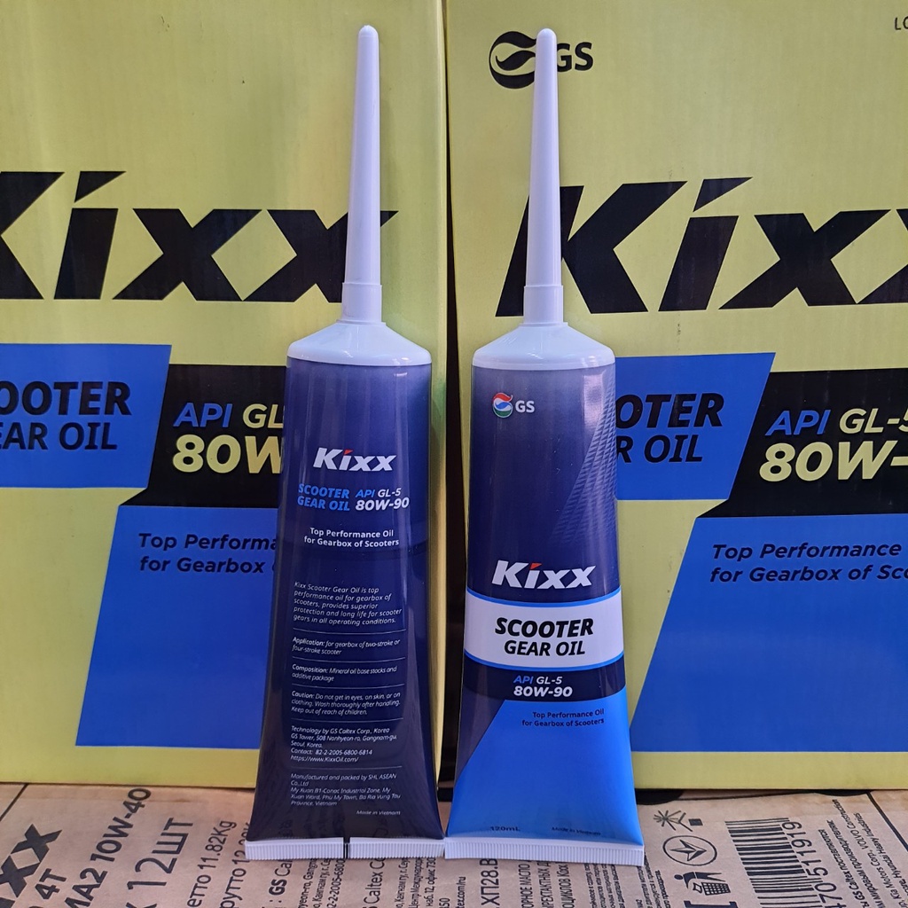 Nhớt Láp, Hộp Số Xe Tay Ga Kixx API GL-5 80W90 120ML