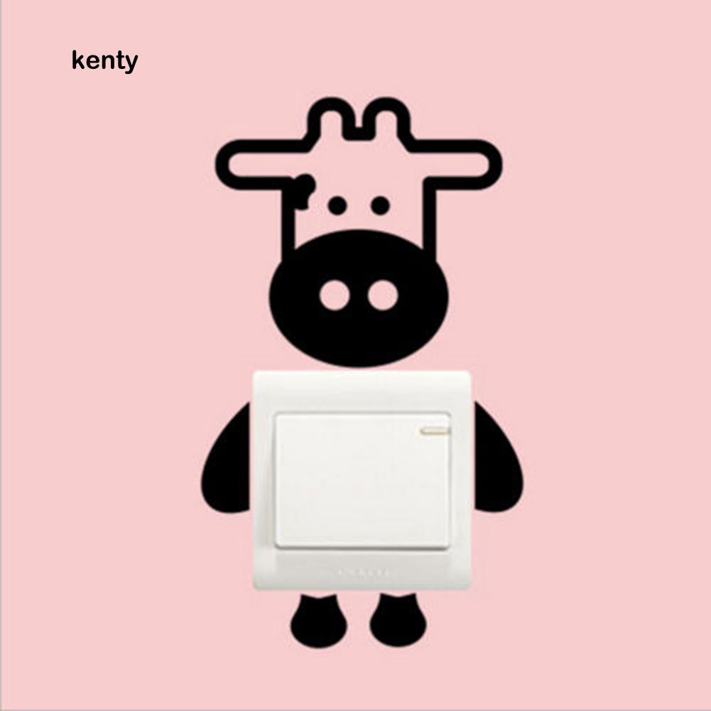 Decal trang trí công tắc hình chó mèo nghệ thuật | BigBuy360 - bigbuy360.vn