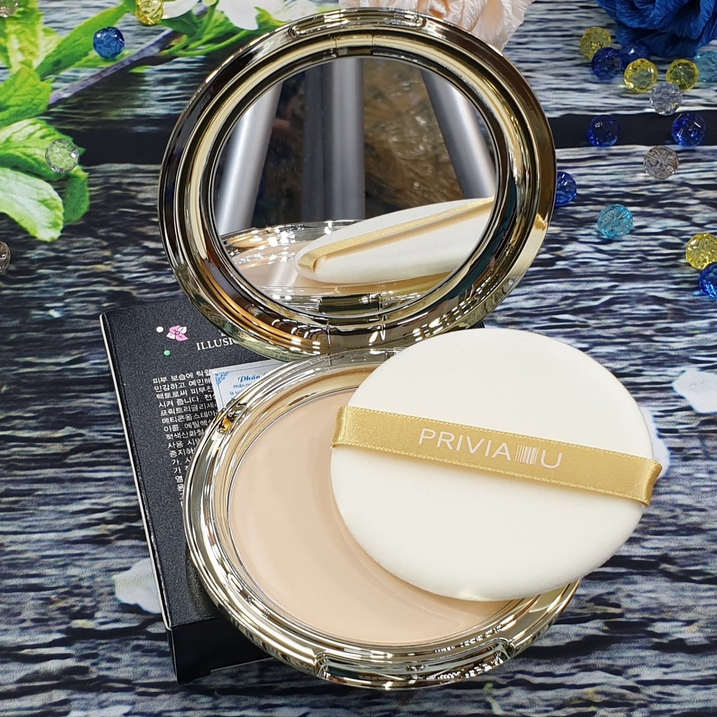 Phấn Phủ Ngọc Trai Dưỡng Da Siêu Mịn - Privia 20g [Hàn Quốc] | BigBuy360 - bigbuy360.vn