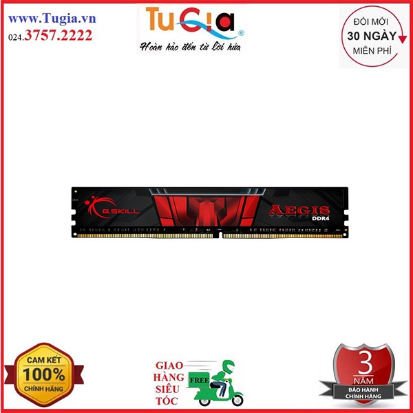 RAM desktop G.SKILL Aegis 16GB/3000 F4-3000C16S-16GISB- Bảo hành 36 tháng - Hàng Chính Hãng