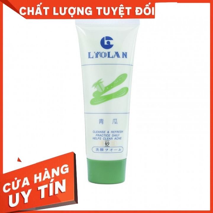 Sữa rửa mặt con bò Lyolan -và dưa leo  lyolan-hàng loại 1 chất kem đặc mùi thơm  mat