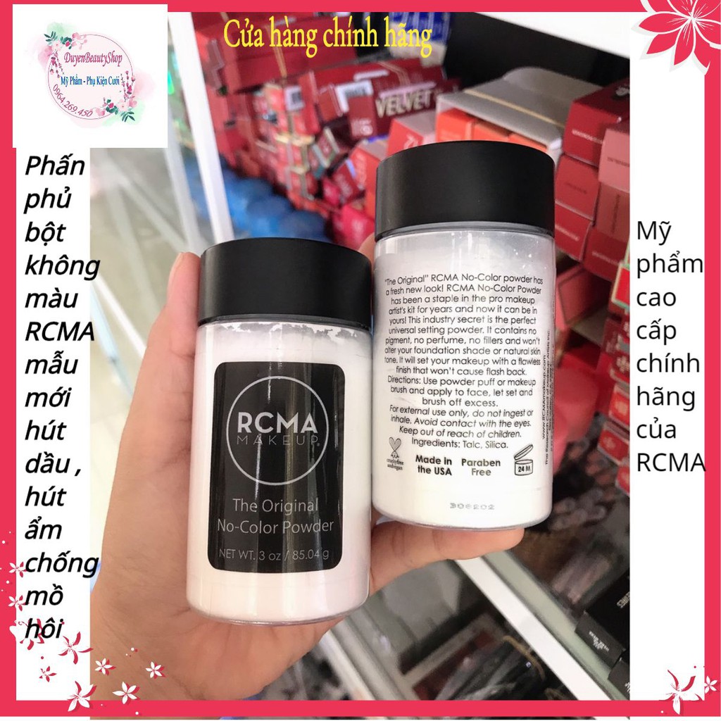 {Chuẩn Auth }Phấn phủ mẫu mới RCMA dạng bột No-color Powder. chính hãng không màu -Mẫu mới nhất năm 2021