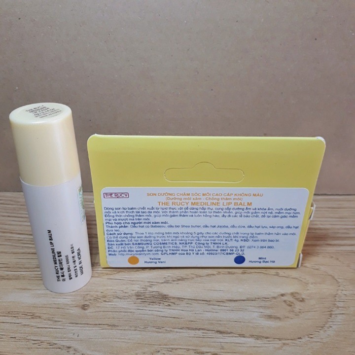 SON DƯỠNG MÔI XĂM CHỐNG THÂM MÔI THE RUCY MEDILINE LIP BALM