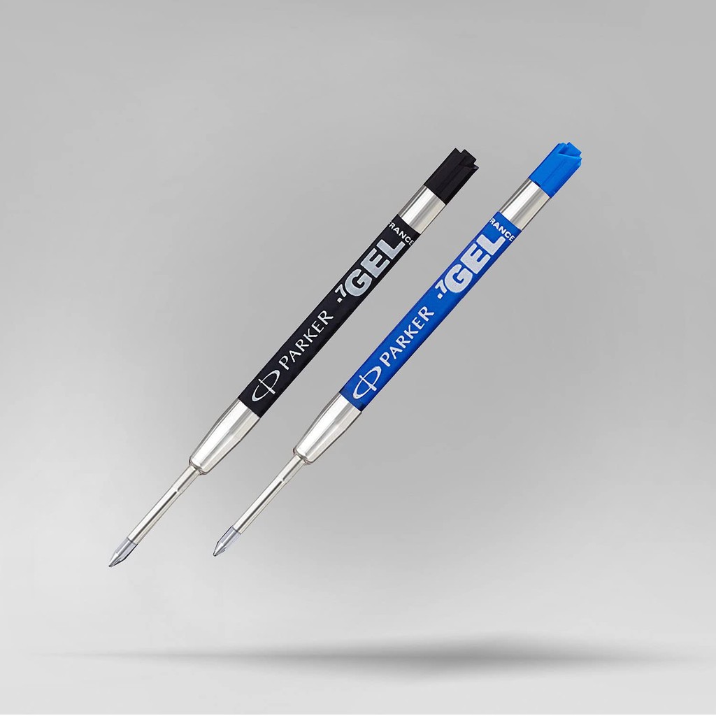 Vỉ 2 ruột viết mực GEL cho bút bi Parker - Hàng chính hãng Parker - Made in France - Ballpoint Pen Gel Ink Refills