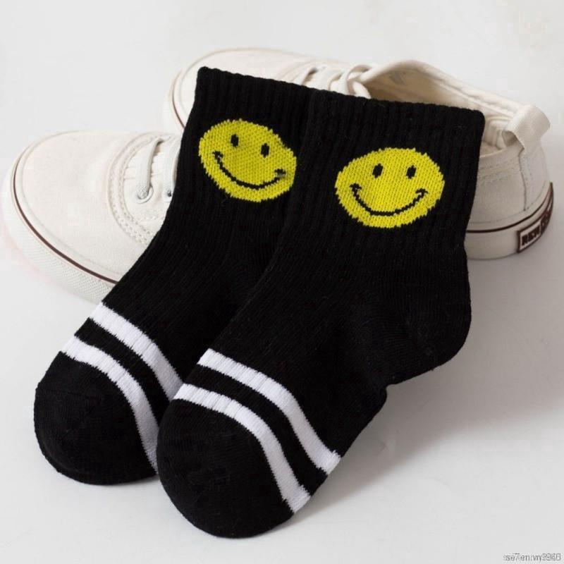Bộ 5 đôi tất cotton mềm chống trượt in hình hoạt hình cho bé