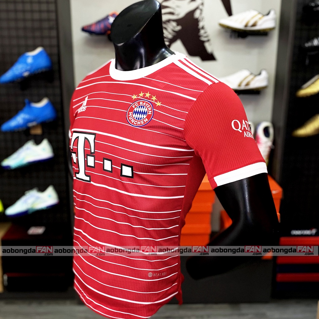 Bộ Quần Áo Bóng Đá Bayern Munich Đỏ Sân Nhà 2022 - Áo Đá Banh Thái