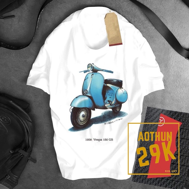 ALBUM VESPA1 - BỘ SƯU TẬP ÁO THUN XE CỔ VESPA HUYỀN THOẠI CỰC ĐẸP 2020
