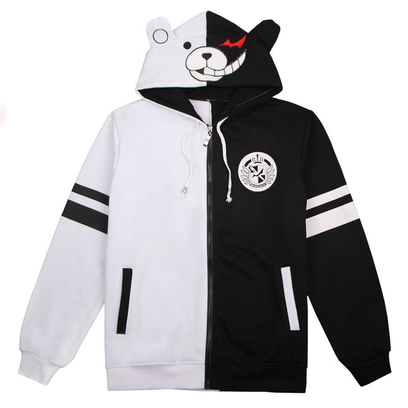 Áo hoodie hóa trang thành nhân vật anime Danganronpa Monokuma dành cho Unisex