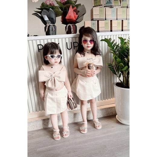 Bộ nơ dây phối cv siêu cưng 3 màu cho bé gái