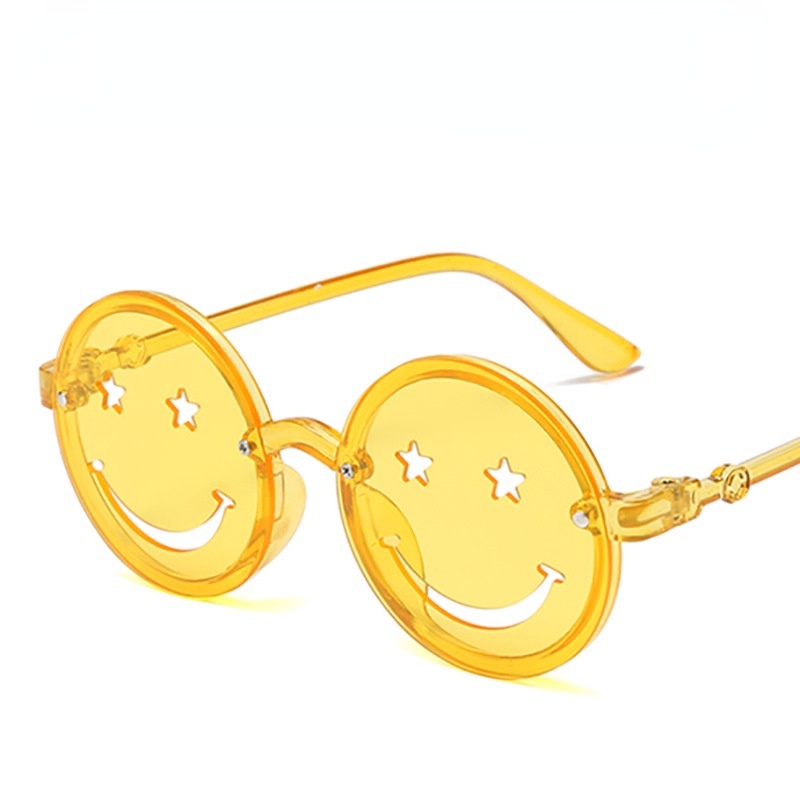 Kính Mát Gọng Tròn Hình Mặt Cười Dễ Thương Cho Bé