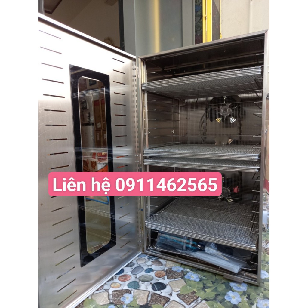Máy sấy hoa quả -sấy thực phẩm khô 20 khay-inox 100%-bảo hành 1 năm