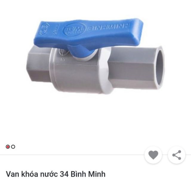 Van khóa nước Bình Minh loại tốt