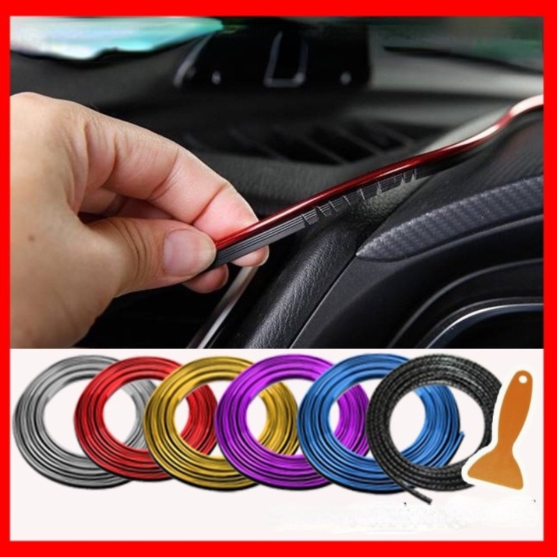 Dải Viền Trang Trí Nội Thất Xe Hơi Màu Sắc Sáng Bóng Sang Trọng