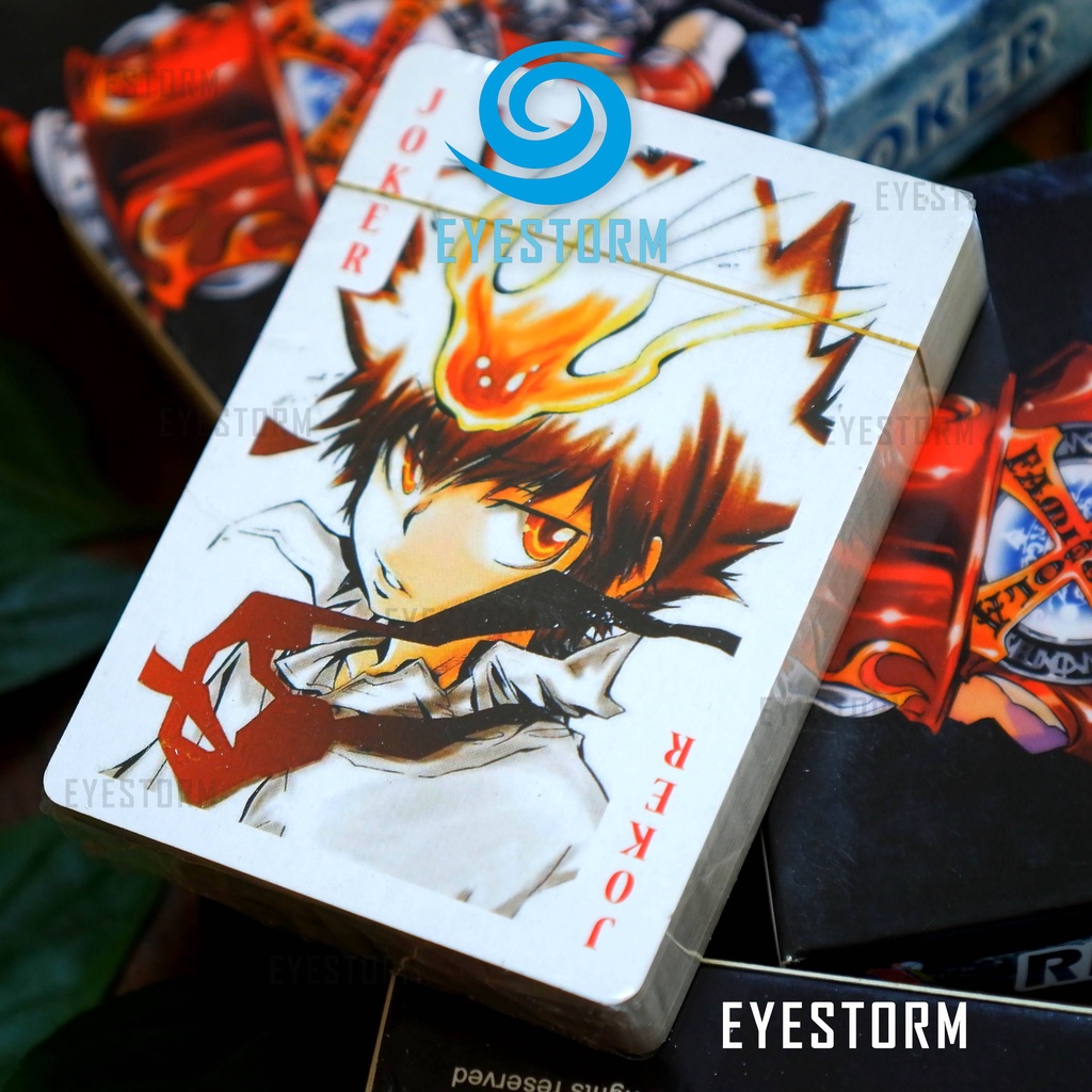 Bài tây anime Kateikyoushi Hitman Reborn, Người Đào Tạo Sát Thủ, tú lơ khơ, manga - Poker YW - 54 lá