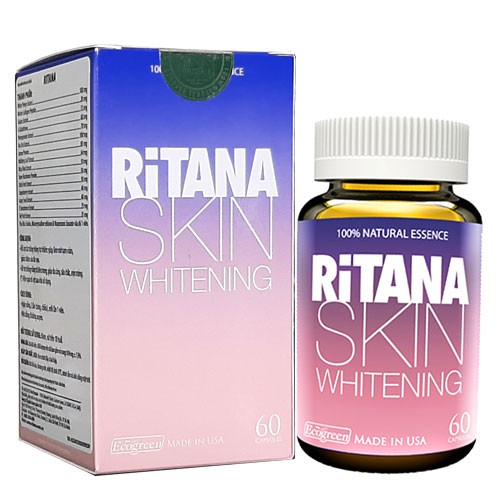 Viên uống trắng da RiTANA – Hỗ trợ giúp da trắng sáng (Hộp 60 Viên)