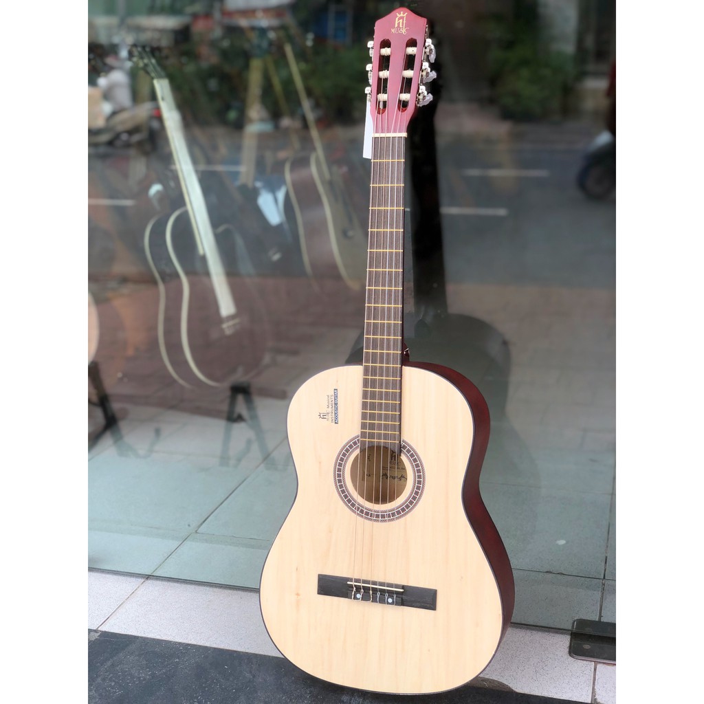 Guitar classic HTMUSIC giá rẻ, có tặng phụ kiện đàn