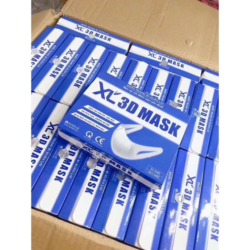 Sẵn -Khẩu Trang 3D Công Nghệ Dập Nhật Bản (Hộp 50c) | BigBuy360 - bigbuy360.vn