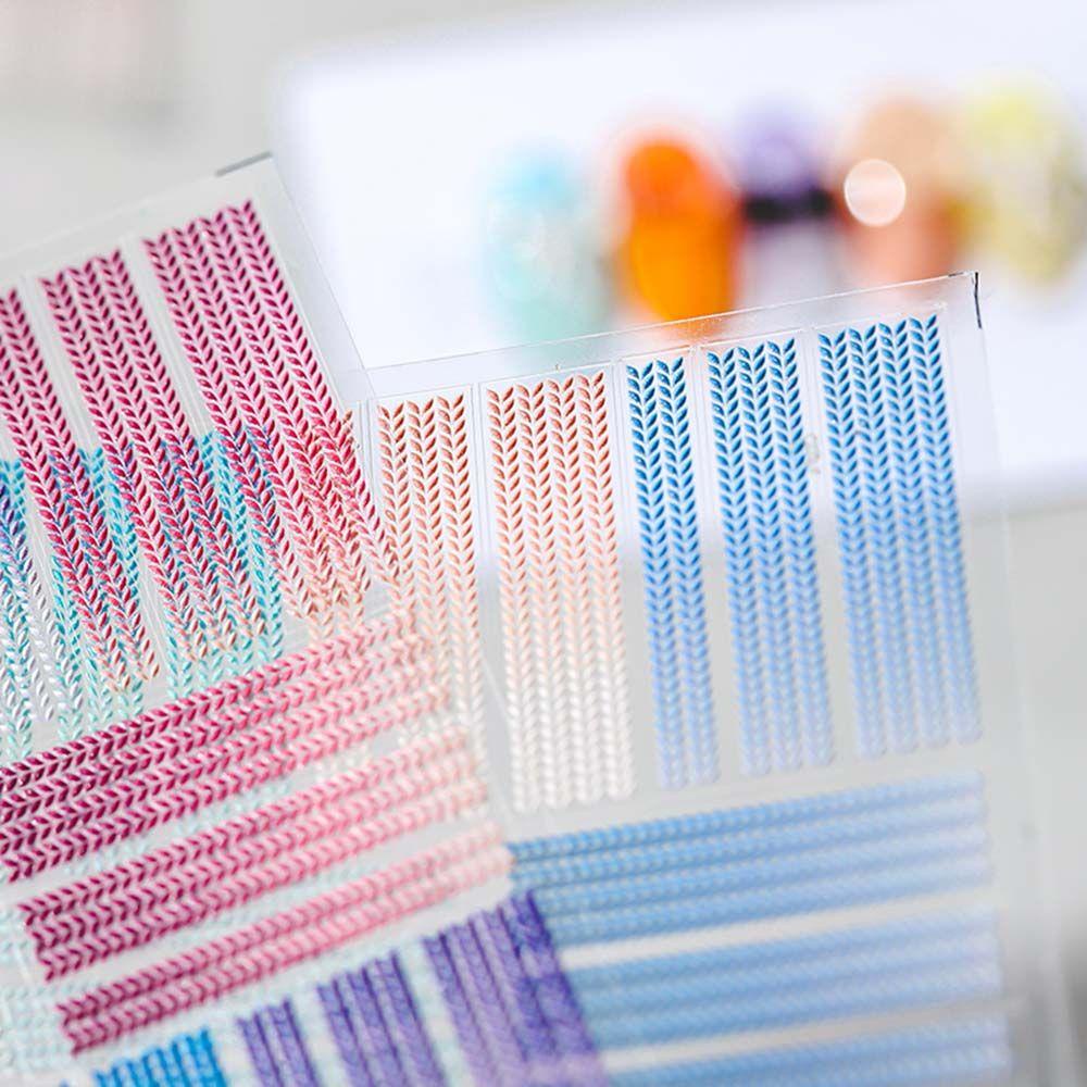 Miếng Dán Họa Tiết Đan Len Kiểu Nhật Bản Trang Trí Móng Tay