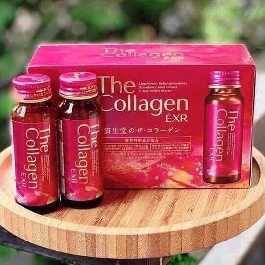 [Mẫu mới] The Collagen Shiseido EXR, nước uống collagen đẹp da Nhật, hộp 10 chai 50ml