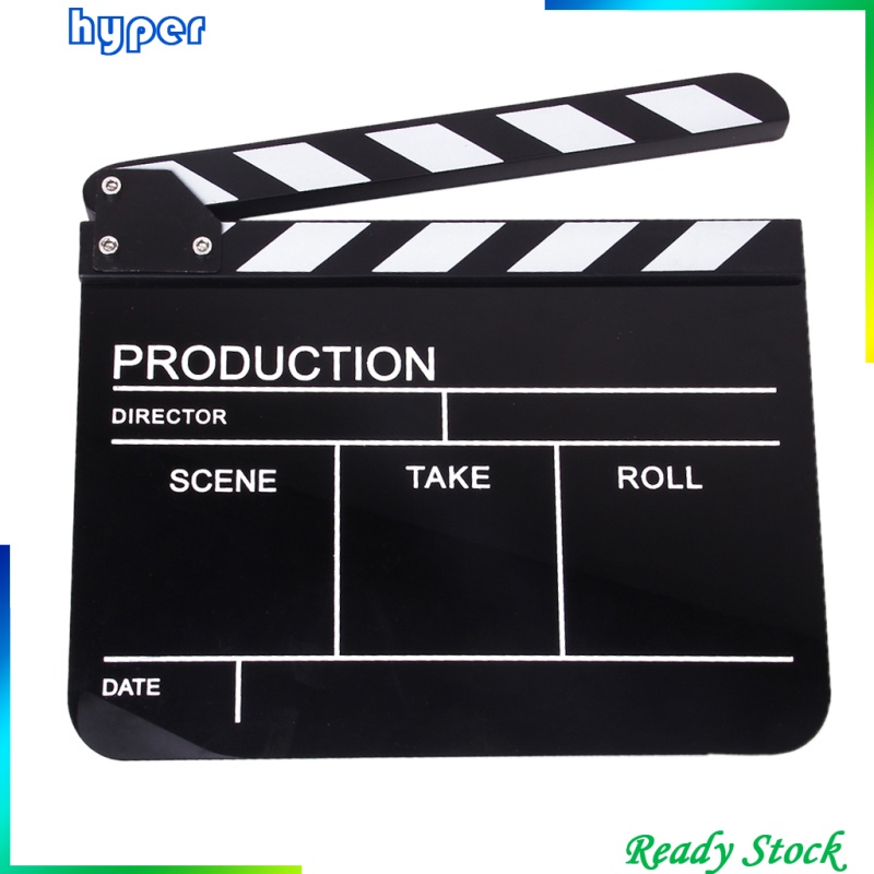 Clapper Board Clapperboard Slate 30 x 22.2cm for TV Film Movie Studio DV