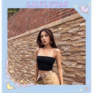 Áo Hai Dây Croptop Áo 2 Dây Bún Thun Croptop Cực Sexy Quyến Rũ