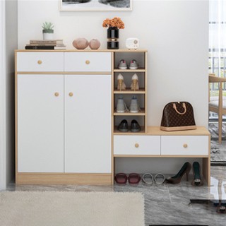 Tủ giày hiện đại kết hợp nhiều ngăn TUR071