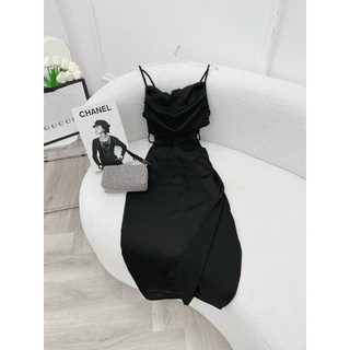 ĐẦM MIDI 2S CỔ ĐỔ XẺ ĐÙI KHOÉT EO