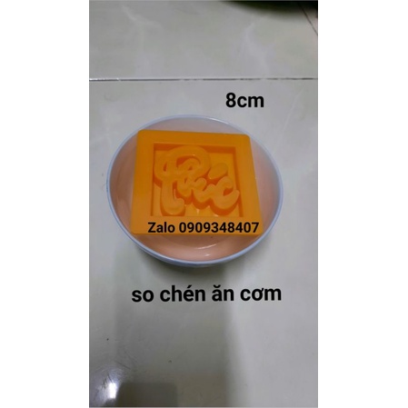 KHUÔN XÔI VUÔNG CHỮ HỶ 8cm