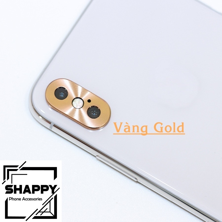 Viền Chụp Nhôm Camera Nguyên Khối IPhone X/XS/XsMax [Shappy Shop]
