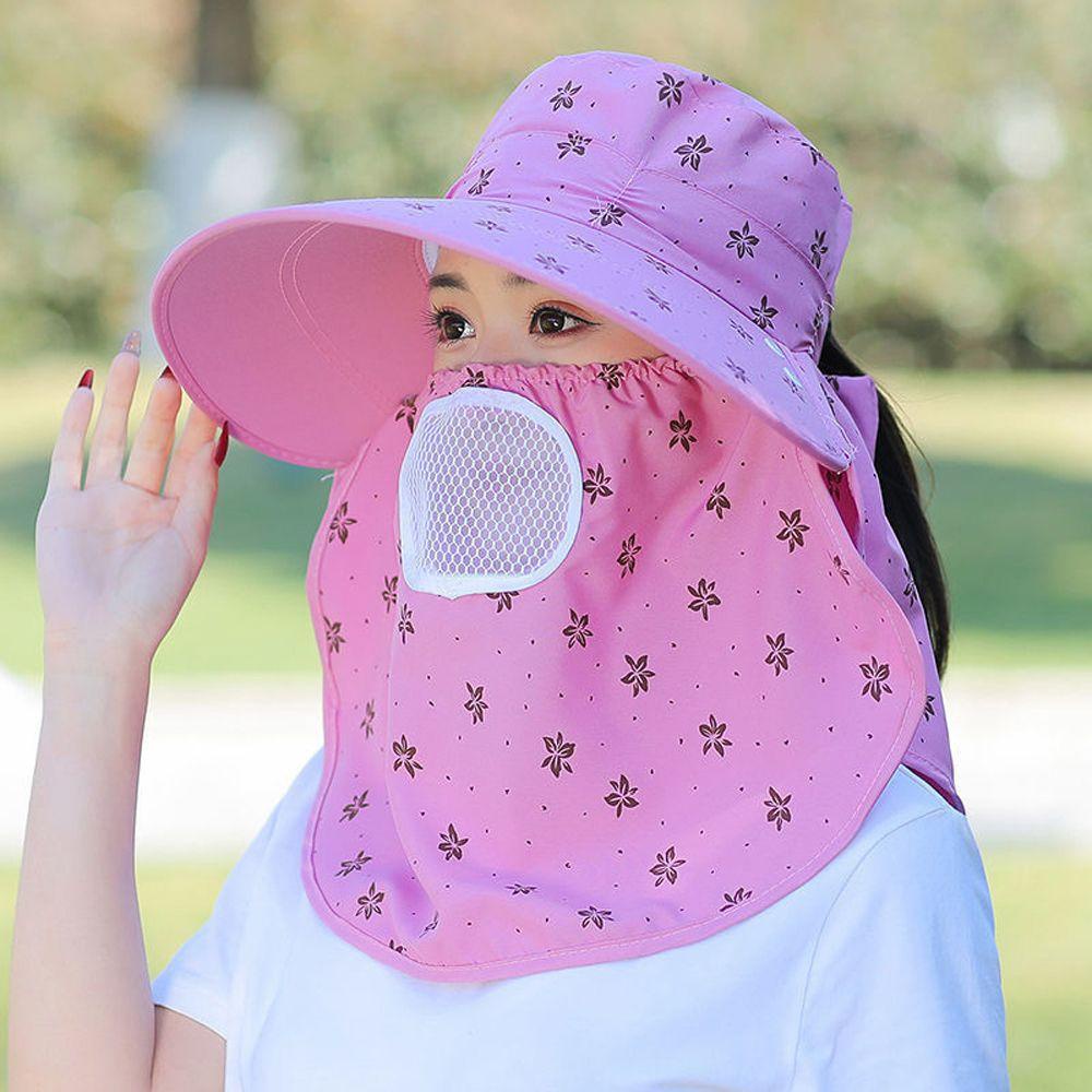 Mũ Xô In Hoa Bằng Polyester Thoáng Khí Chống Tia UV Tiện Dụng Cho Nông Trại Sự Bảo Vệ