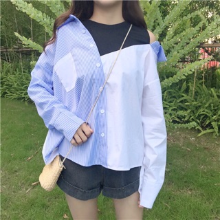 Áo Sơmi Lệch Vai